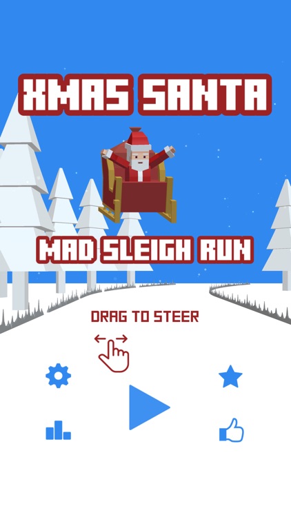 Xmas Santa Mad Sleigh Run screenshot-0