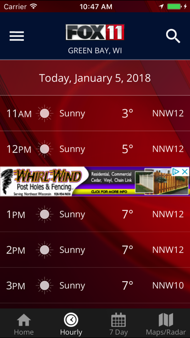 FOX 11 Weather Screenshot