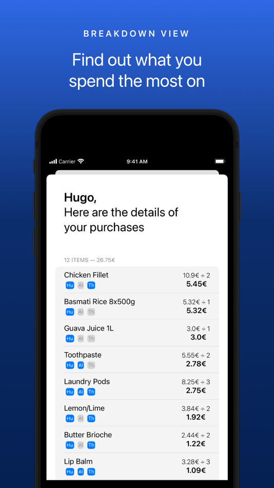 #5. Split! your receipts (iOS) 由: Hugo Queinnec