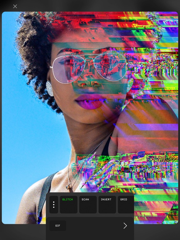 Screenshot #1 for Glitché: Photo & Video Editor