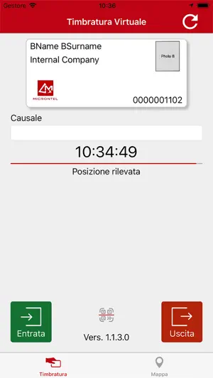 Timbratura Virtuale screenshot 1