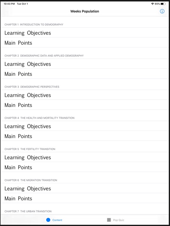 Weeks Population 13th Edition