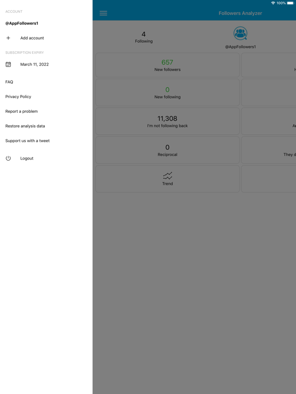 Followers Analyzer for Twitter screenshot 4