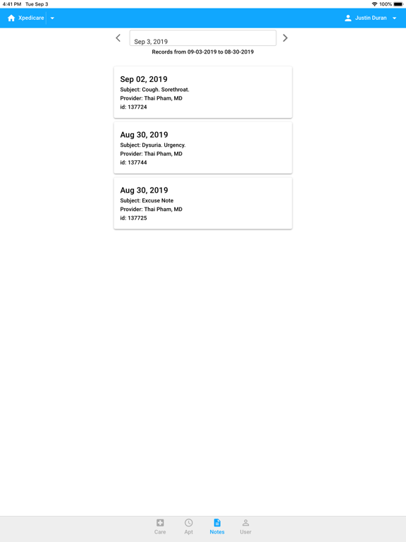 XpediCare Urgent Care iPad screenshot 4 - Medical app