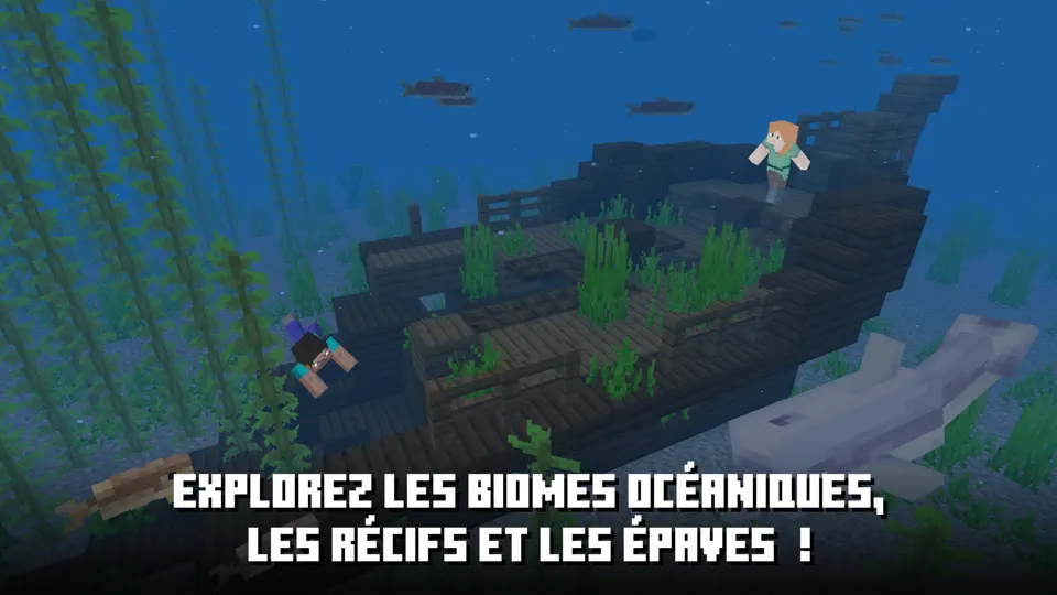 Capture d'écran de Minecraft sur iPhone 10