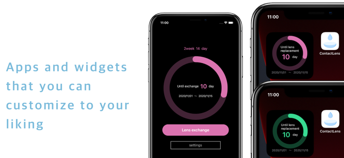Contact Lens Reminder - Widget