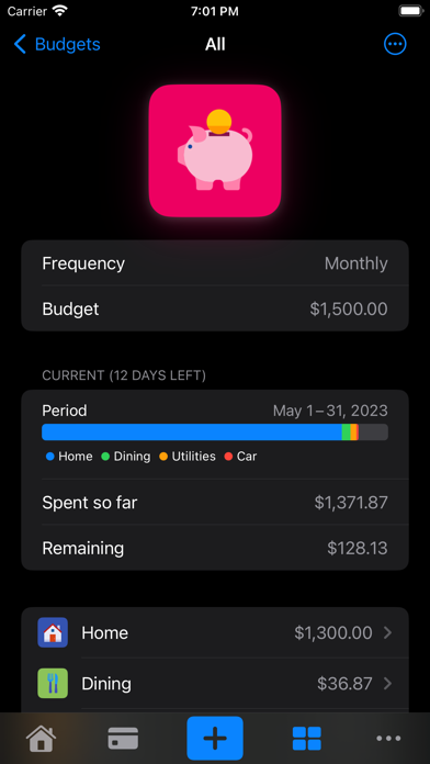 MoneyWatch: Spending Tracker Screenshot