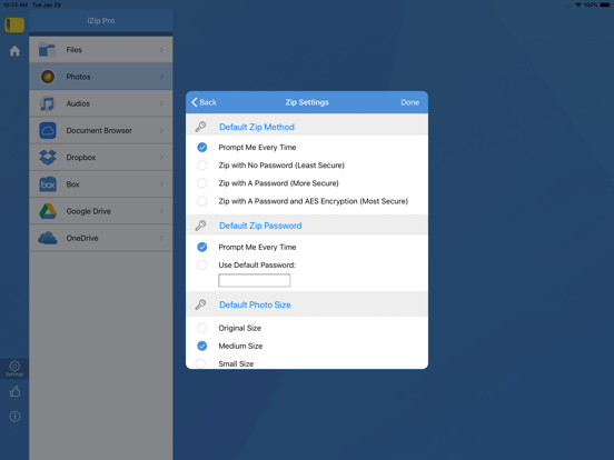 iZip Pro -Zip Unzip Unrar Tool iPad app afbeelding 7