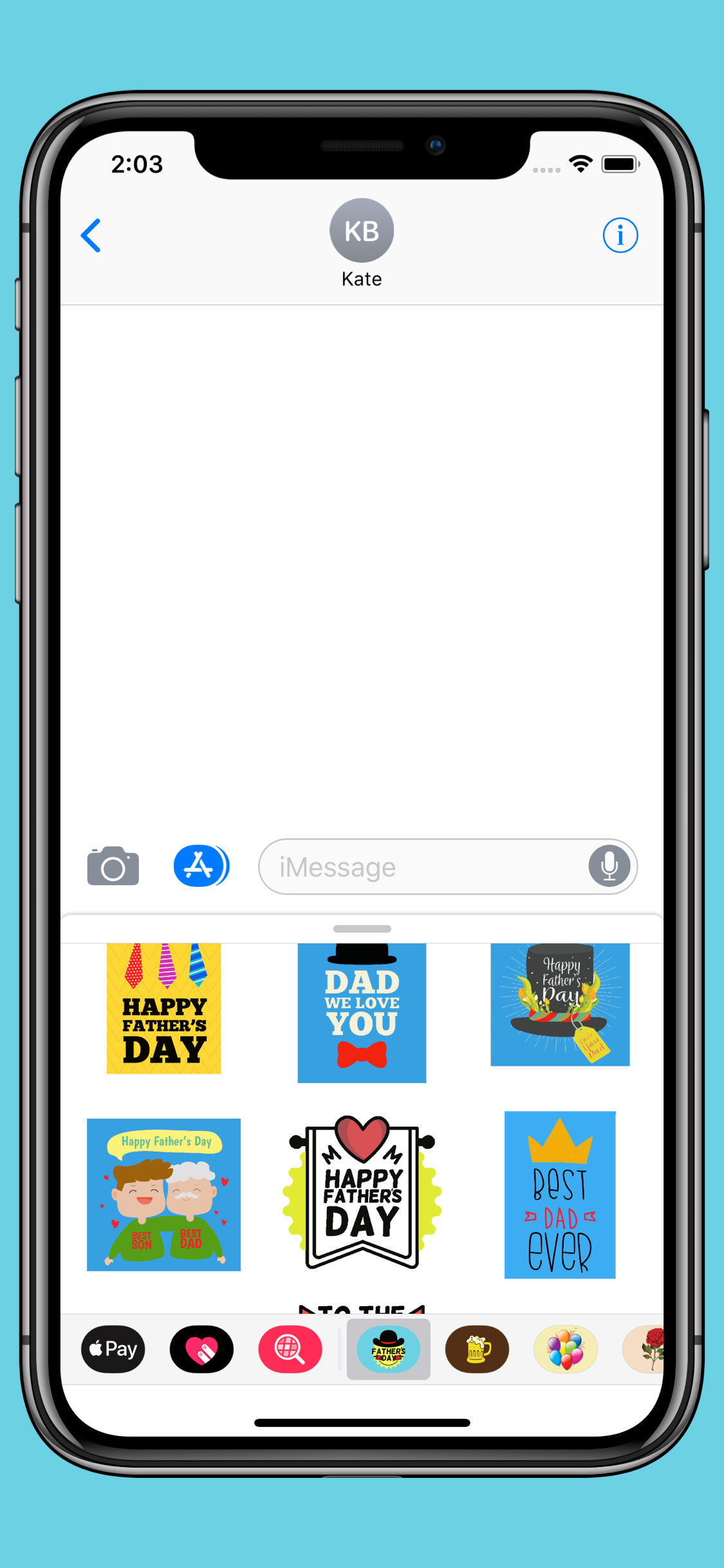 Fathers Day stickers & emoji screenshot 3