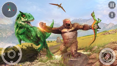 Dinosaur Rampage Gorilla Fight Screenshot