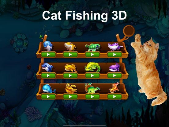 Cat Fishing 3D iPad screenshot 1 - Entertainment app