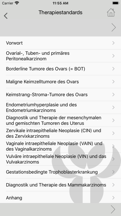 Therapiestandards KEM Screenshot
