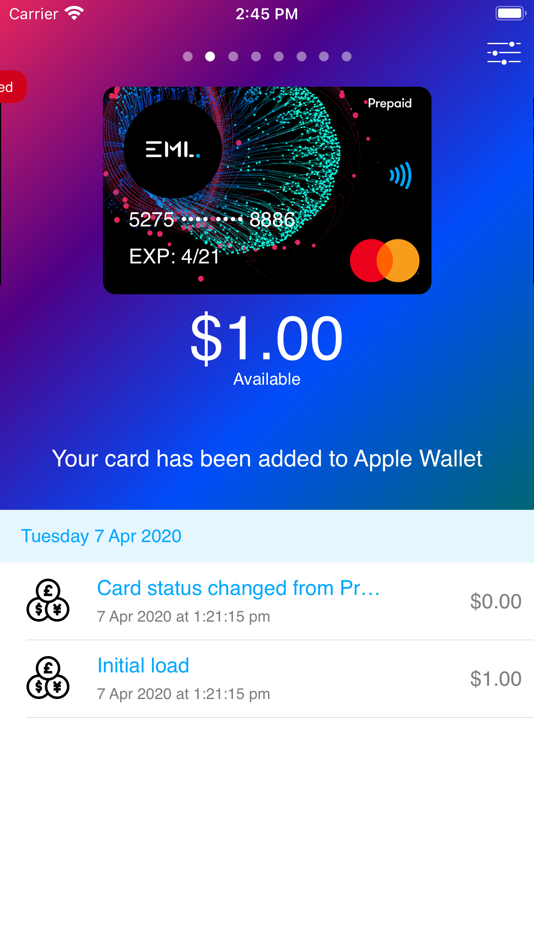 #2. Get My eCard (iOS) Bởi: EML Payments SDK
