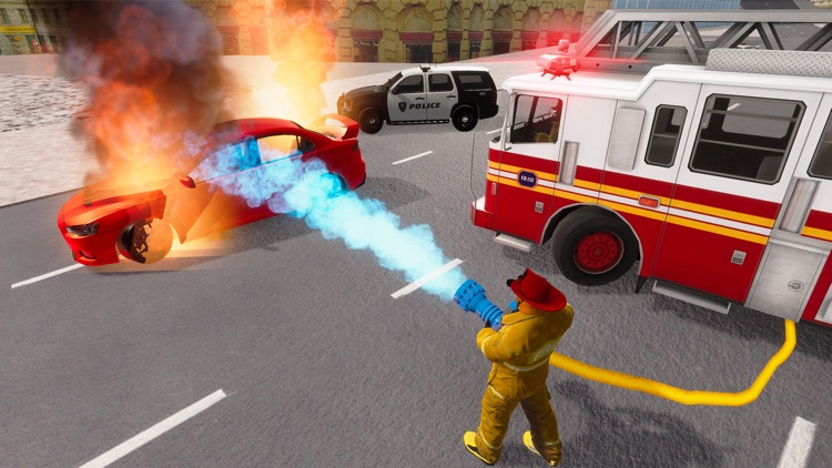 Fire Truck Game 911 Emergency screenshot-4