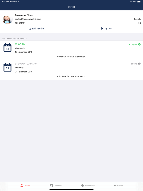 Screenshot #4 pour Pain Away - Booking App