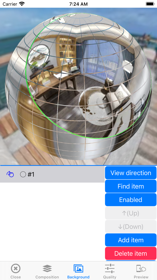 #3. Mirror Sphere (iOS) 由: Hidenori Kawasaki