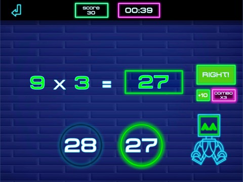 Times tables: Robot Math -Eのおすすめ画像3