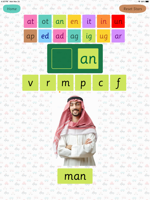3 Letter CVC Words Formation iPad screenshot