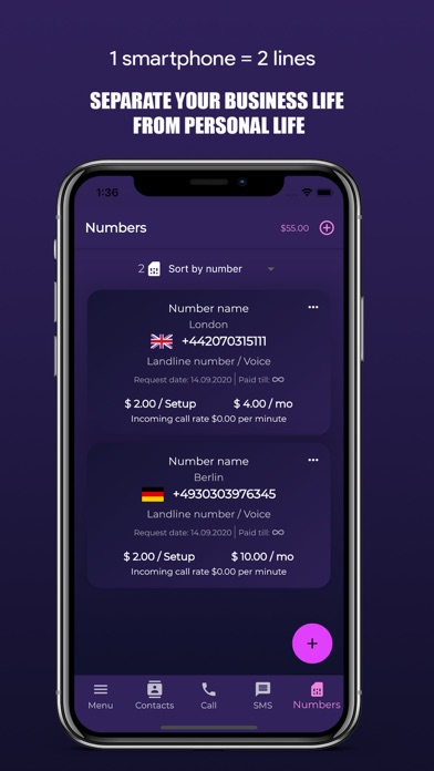 Freeje Optimum Telephony Screenshot