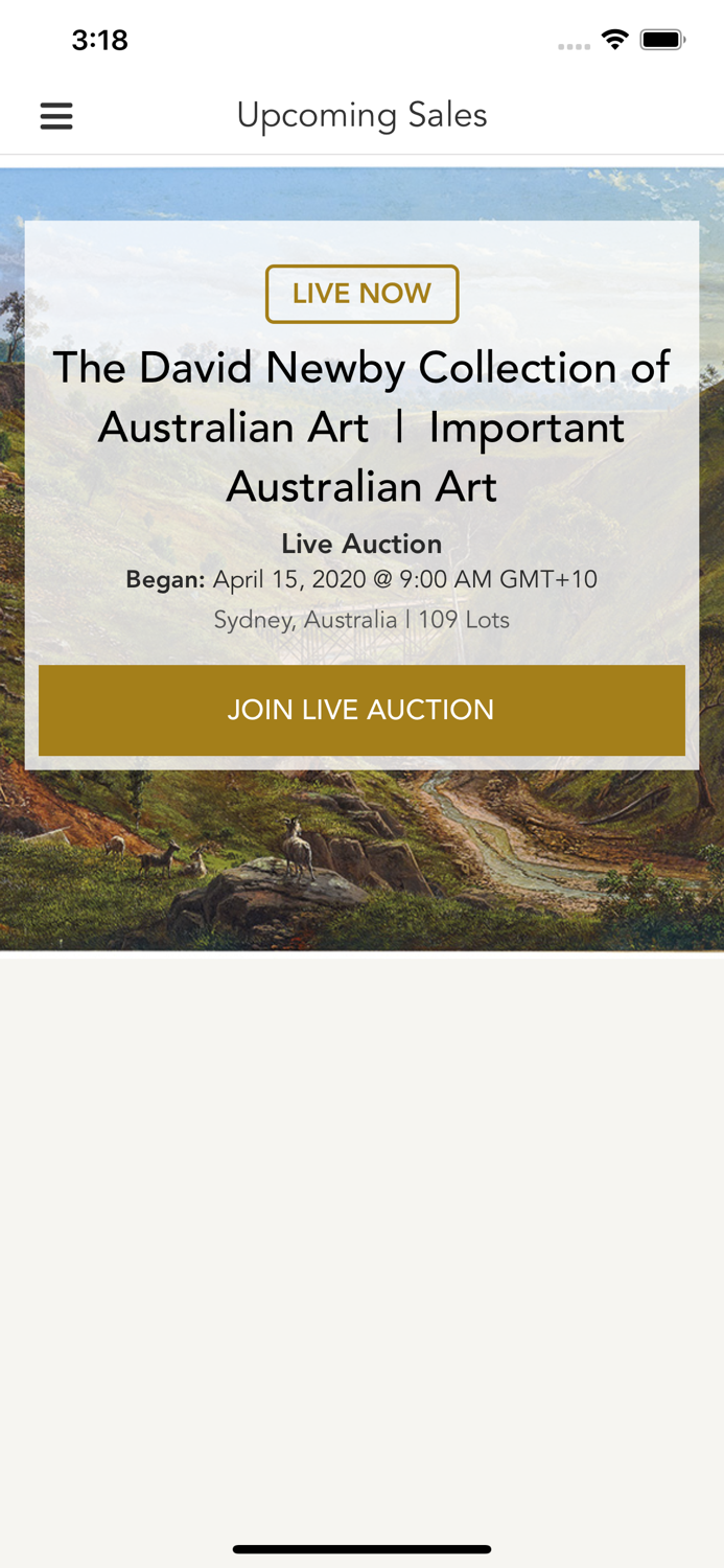 Smith and Singer Bid Live