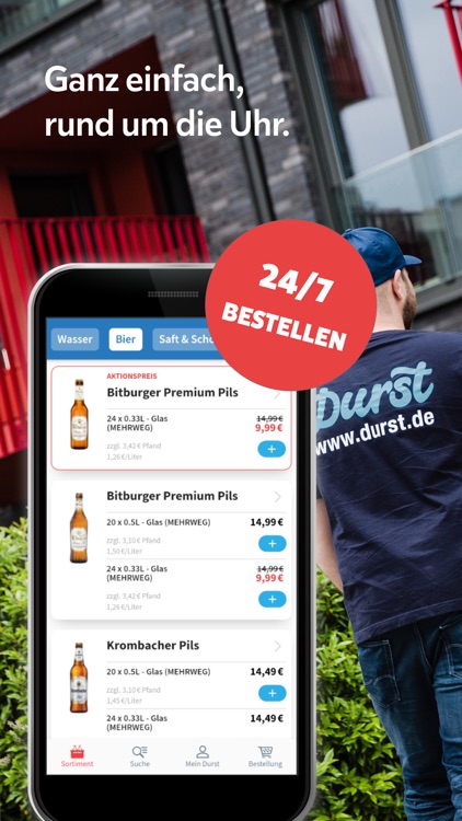 Durst: Deine Getränke per App