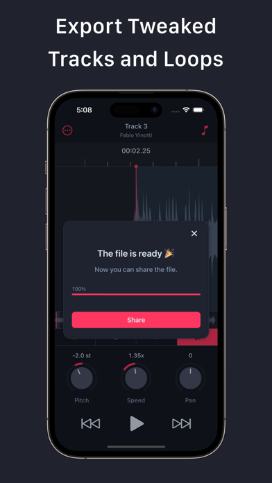 AudioTweak - Transcribe Music Screenshot