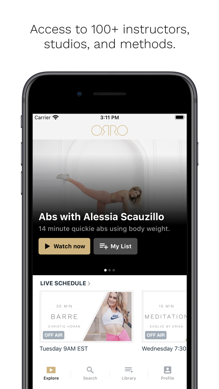 ORRO Workouts  Wellness