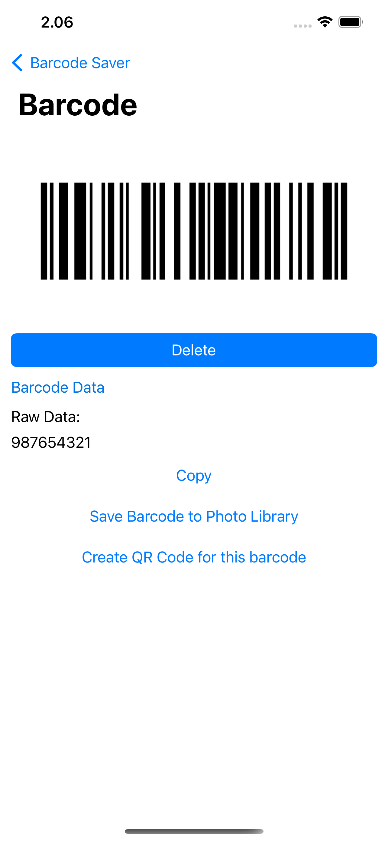 Barcodes Saver