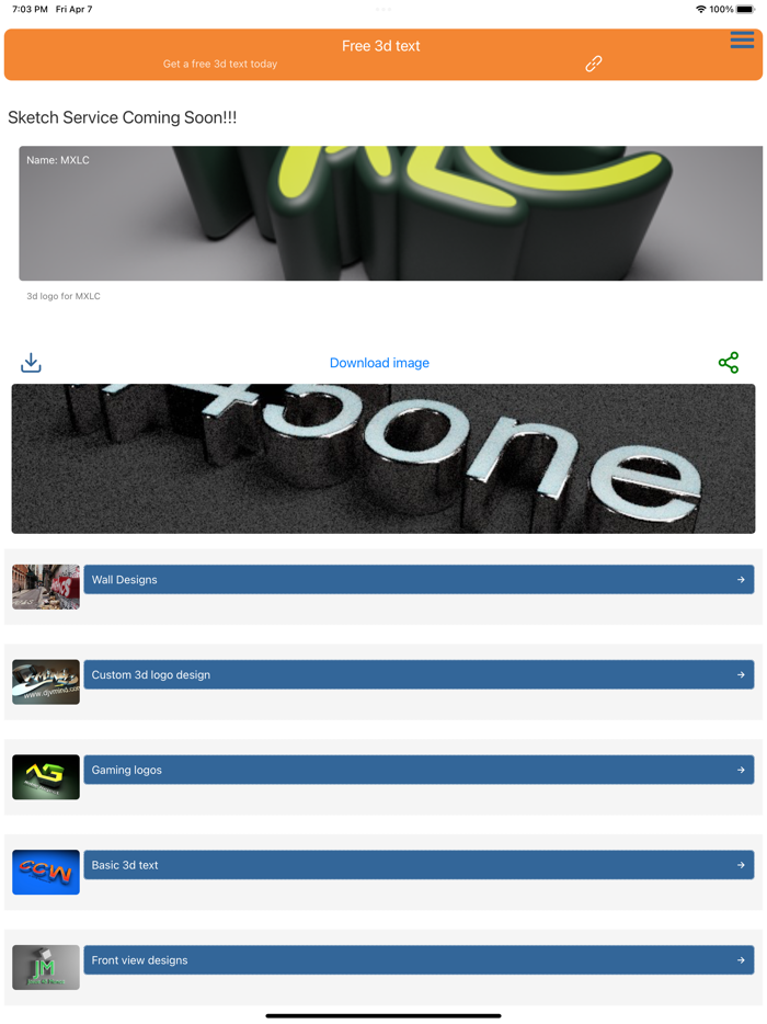 3d logo design services