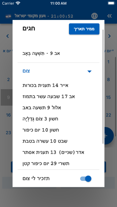 Jewish Calendar & Converter Screenshot