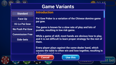 Pai Gow Poker Trainer Screenshot