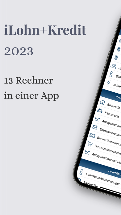 iLohn+Kredit Pro 2023 Screenshot
