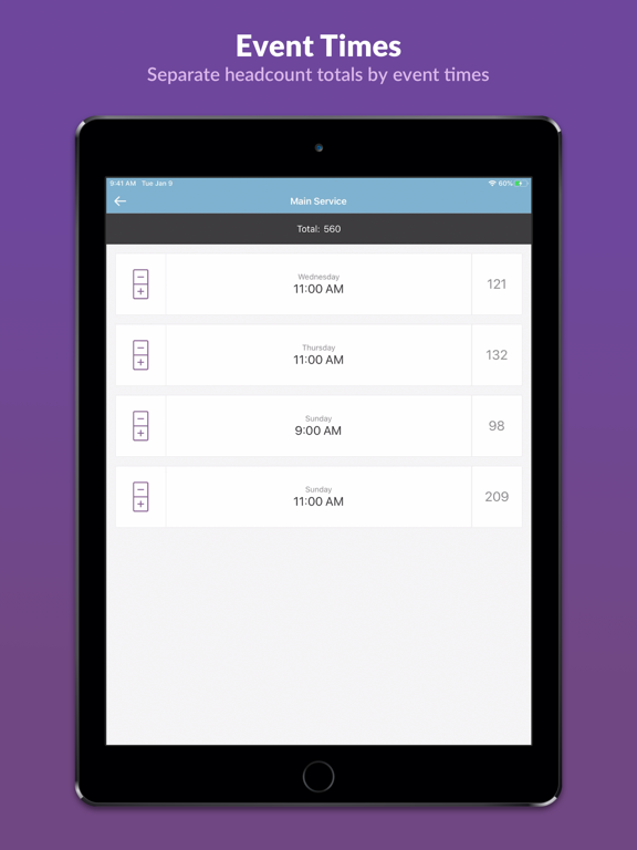Screenshot #5 pour Planning Center Headcounts