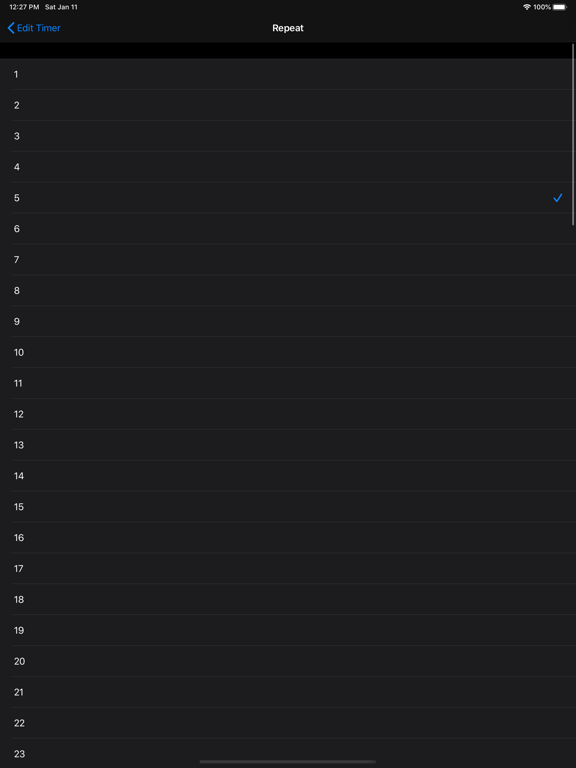 Disposable Timer+ iPad screenshot 9 - Health & Fitness app