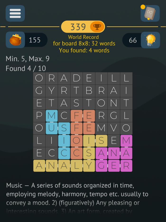 Word Search Infinite Puzzles
