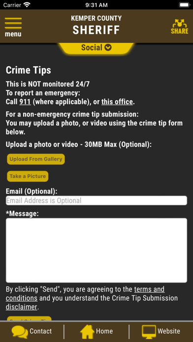 Kemper County Sheriff MS Screenshot