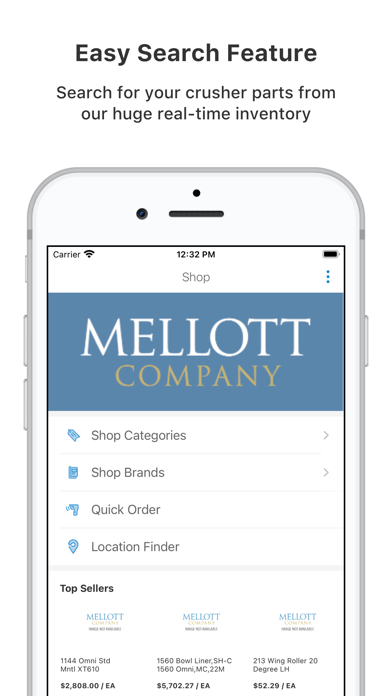 Mellott Company Parts Screenshot