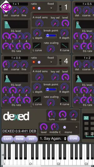 Dexed Synth screenshot 1