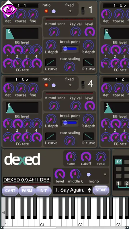 Dexed Synth screenshot 1 of 10