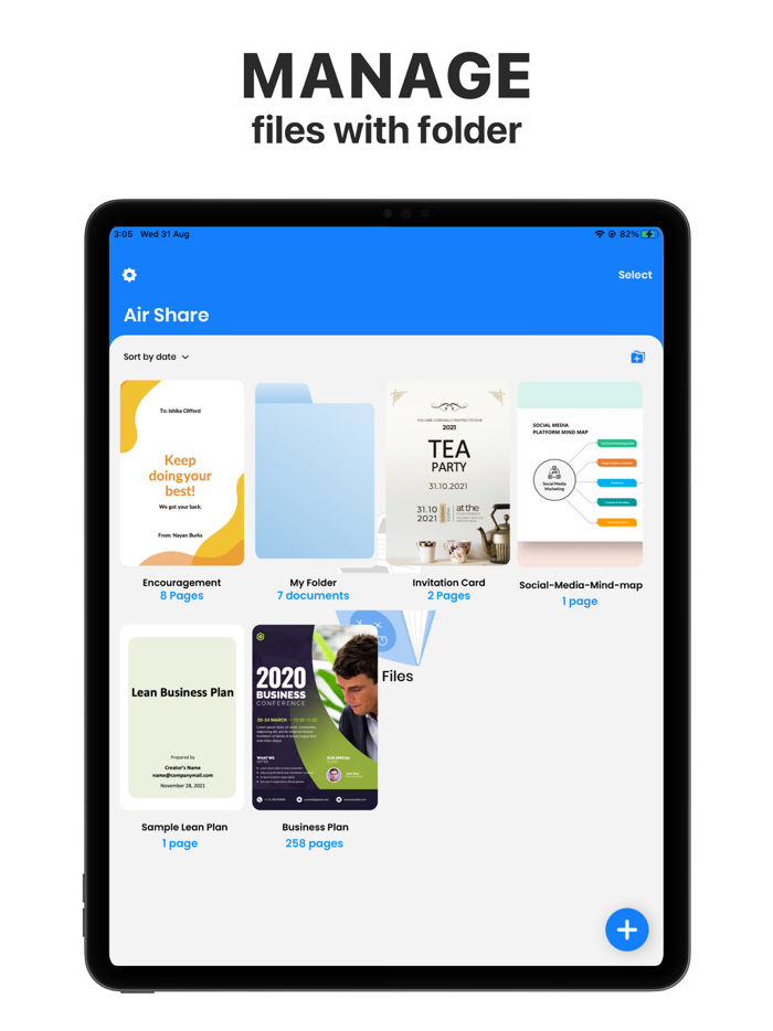 Files for Air Transfer and Share