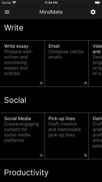 MindMate - AI Chatbot Screenshot
