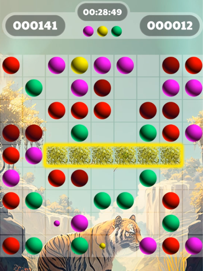 Lines 98 Color Ball Puzzle