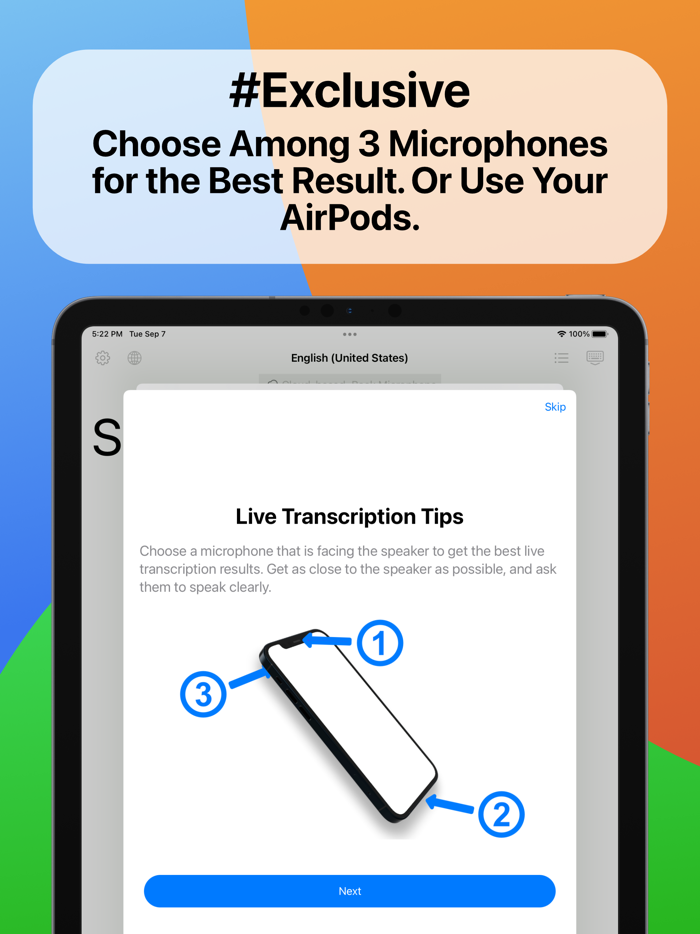 MiniSpeech Live Transcribe