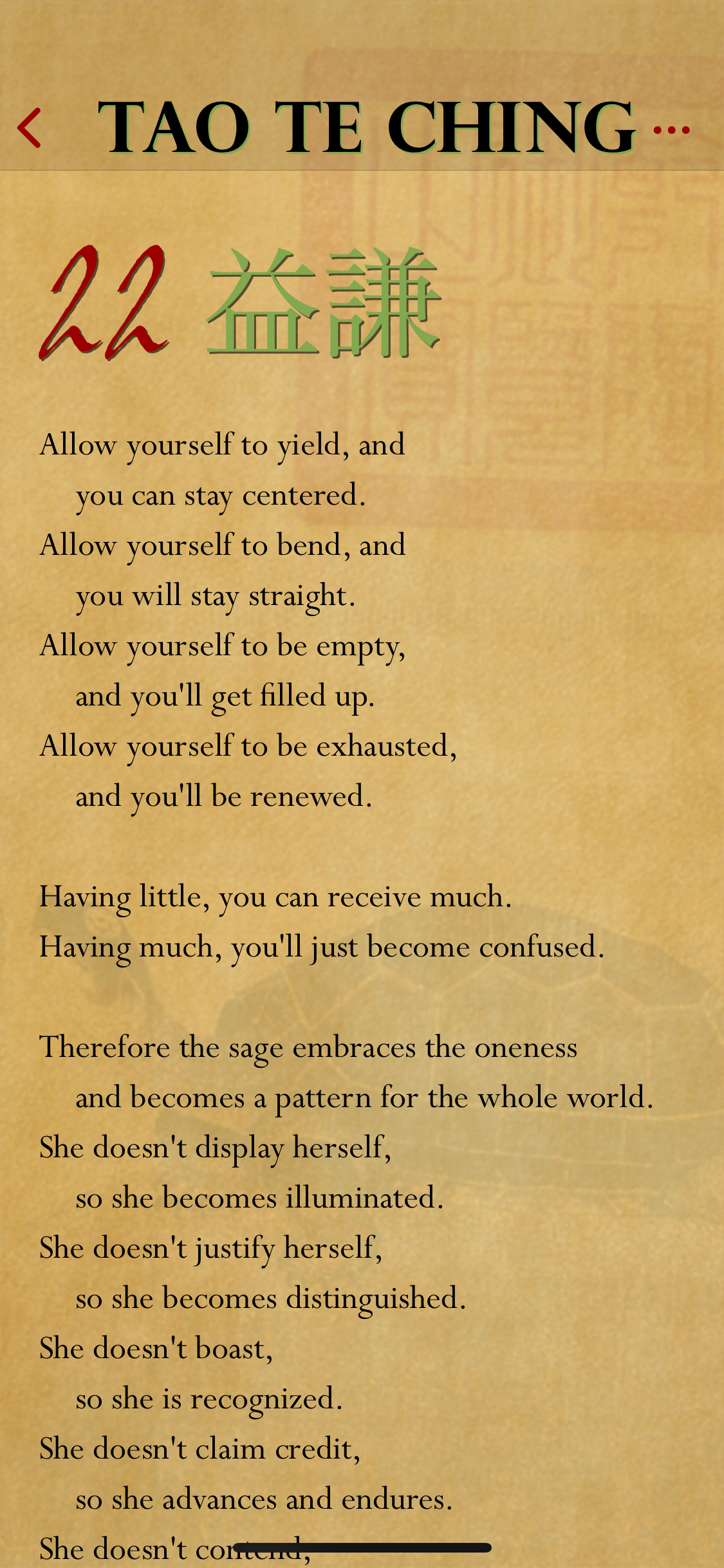 Tao te Ching Lite