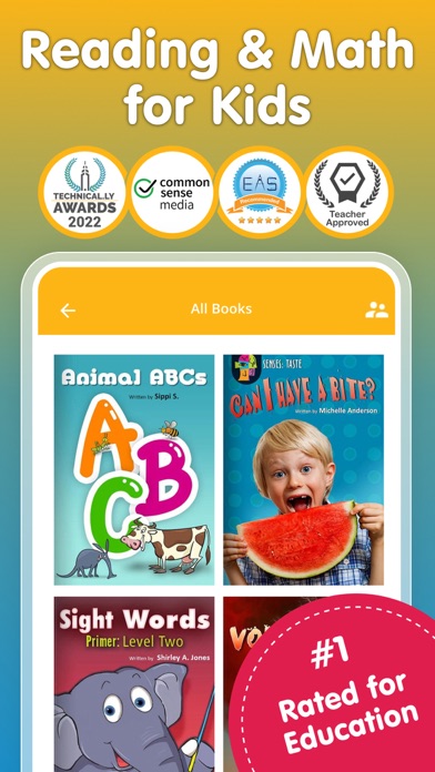 Reading App for Kids with Math Screenshot