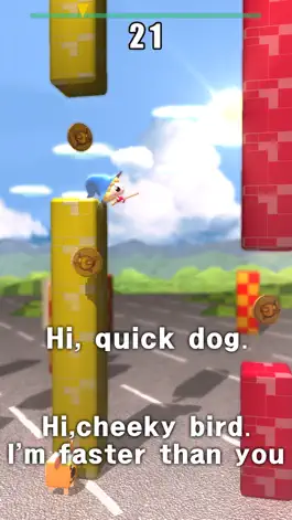Game screenshot Little Cheeky Bird-Sky Up hack