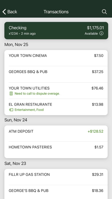 My United National Bank Screenshot