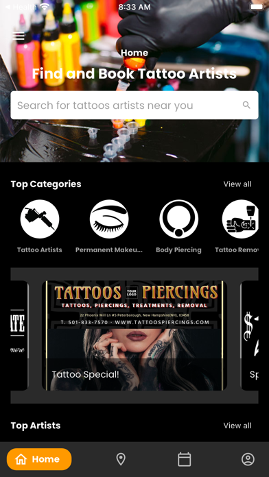 TattBook: Tattoo Booking Screenshot