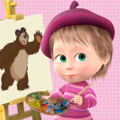 Masha and Bear coloring book