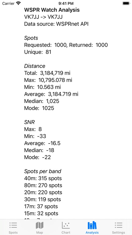 WSPR watch screenshot-4